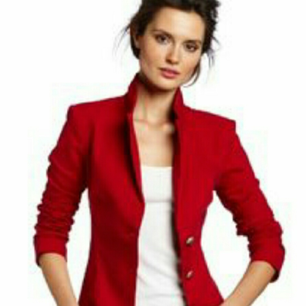100% wool Red blazer